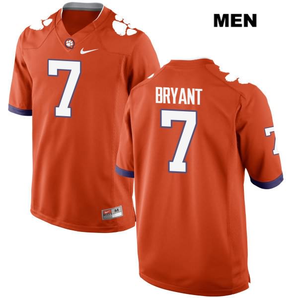 Men's Clemson Tigers #7 Austin Bryant Stitched Orange Authentic Nike NCAA College Football Jersey JRX0846FL